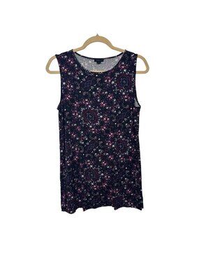 ✨3/$30 J. Jill S Wearever Collection Sleeveless Medallion Print Tank Top
